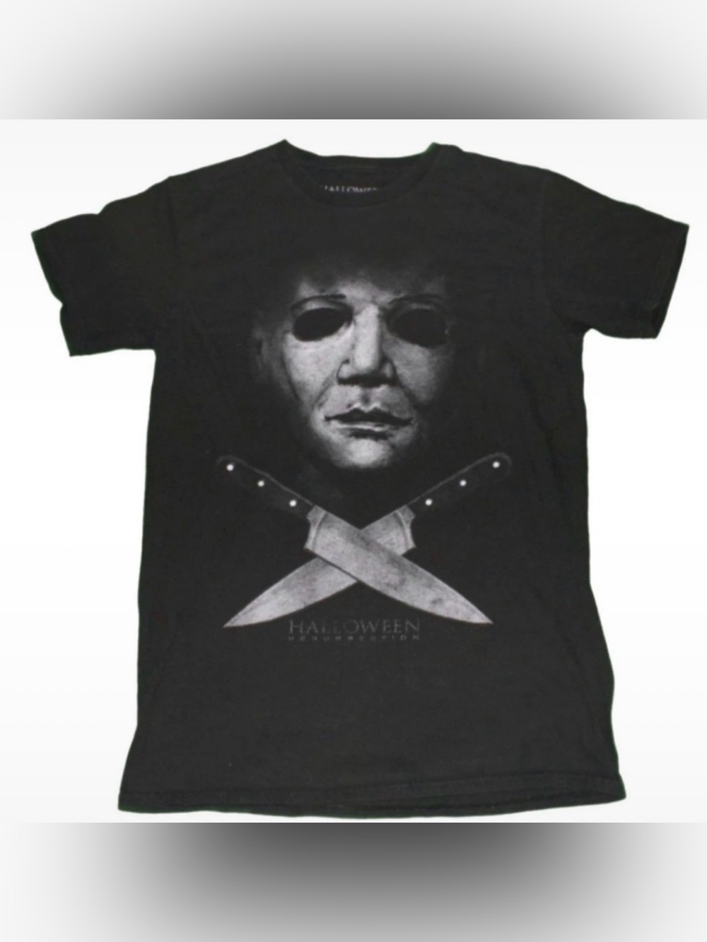 Halloween Resurrection Black Michael Myers Graphic Horror Movie T-Shirt - Unisex